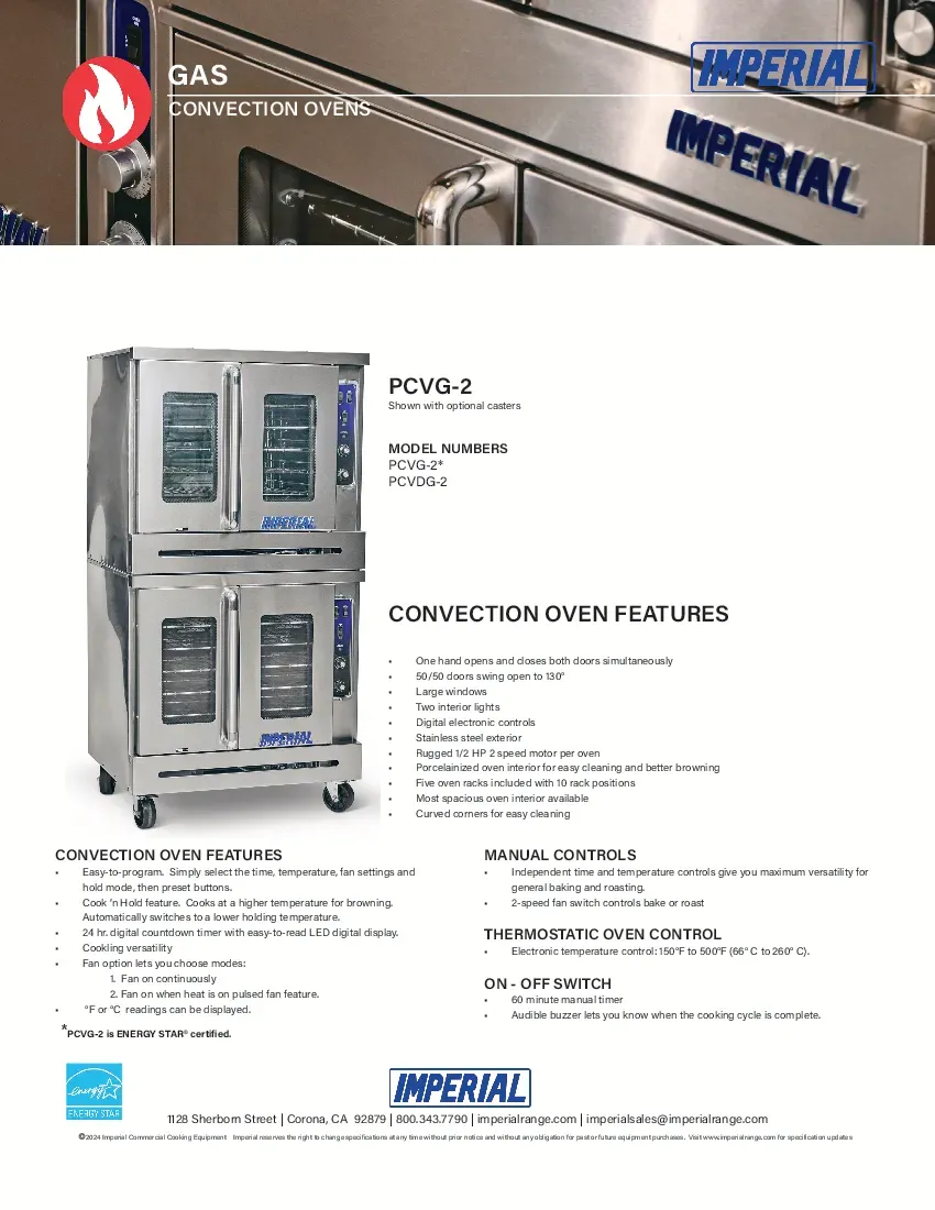 imperial-range-pcvg-2-convection-oven-gas-specsheet-2605039tcvrm.pdf