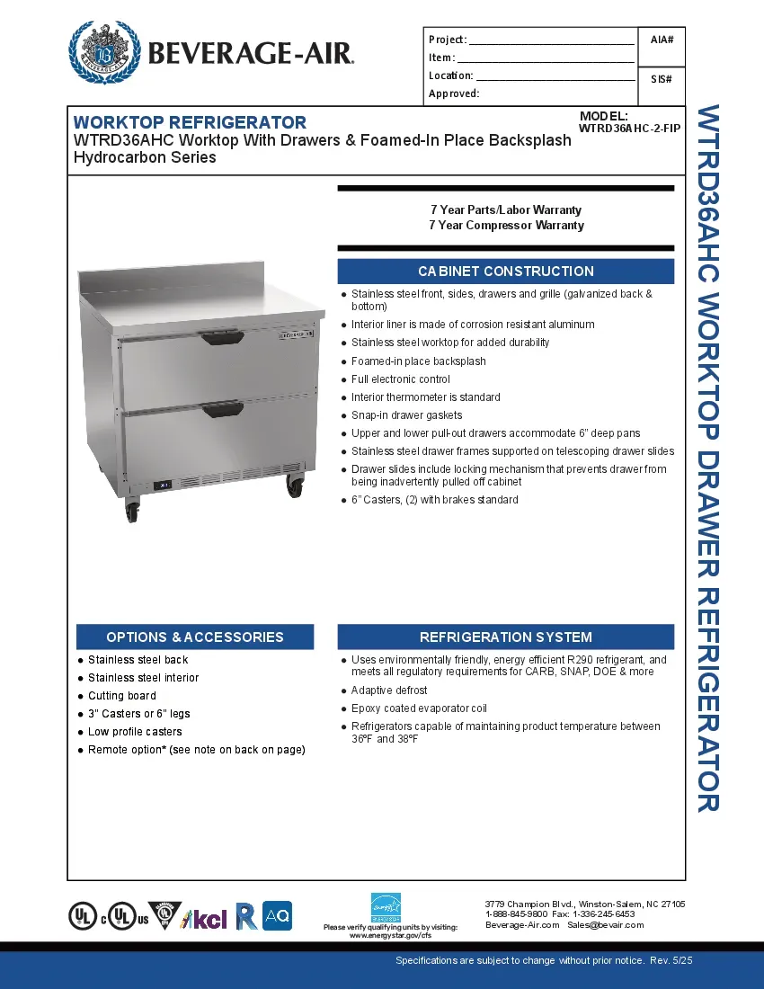 beverage-air-wtrd36ahc-2-fip-refrigerated-counter-work-top-specsheet-260208reke3x.pdf