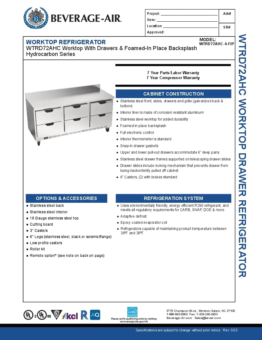 beverage-air-wtrd72ahc-6-fip-refrigerated-counter-work-top-specsheet-260208tt30yp.pdf