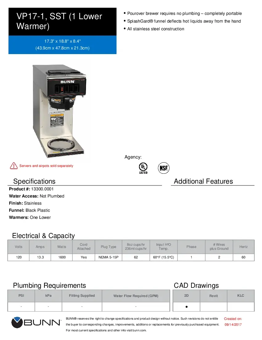 bunn-13300-0001-coffee-brewer-for-decanters-3-8-gallon-per-hour-specsheet-260719x00rji.pdf