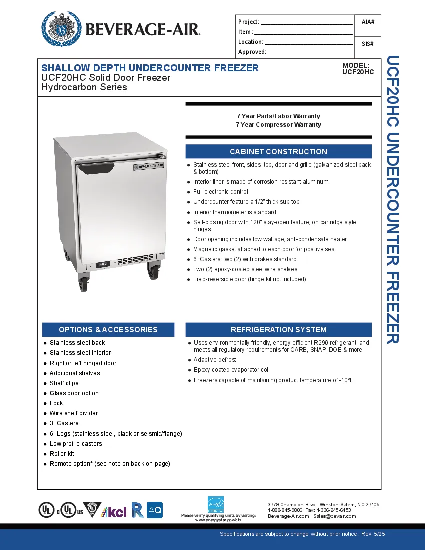 beverage-air-ucf20hc-freezer-undercounter-reach-in-20-w-self-contained-spec-260719xym0o4.pdf