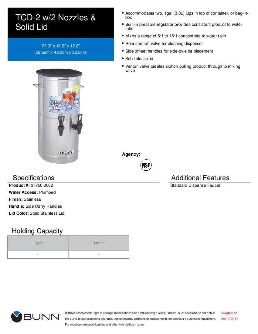 bunn-37750-0002-tea-coffee-dispenser-2-1-gallon-jugs-specsheet-260719wr5ppj.pdf