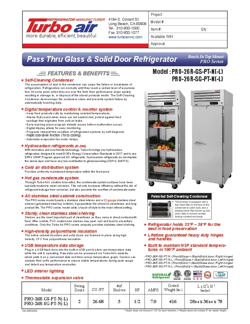 turbo-air-pro-26r-gs-pt-n-refrigerator-pass-thru-115v-one-section-self-cont-260719agg27l.pdf