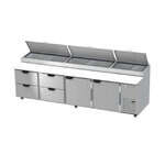 Beverage Air , DPD119HC-4, Refrigerated Counter, Pizza Prep Table