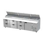 Beverage Air , DPD119HC-6, Refrigerated Counter, Pizza Prep Table