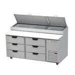 Beverage Air , DPD67HC-6, Refrigerated Counter, Pizza Prep Table