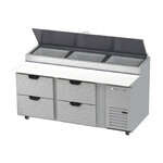 Beverage Air , DPD72HC-4, Refrigerated Counter, Pizza Prep Table
