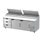 Beverage Air , DPD93HC-3, Refrigerated Counter, Pizza Prep Table