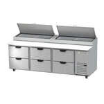 Beverage Air , DPD93HC-6, Refrigerated Counter, Pizza Prep Table