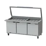 Beverage Air , SPE72HC-30M-STL, Refrigerated Counter, Mega Top Sandwich / Salad Unit