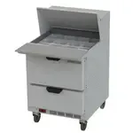 Beverage Air , SPED27HC-12M-B, Refrigerated Counter, Mega Top Sandwich / Salad Unit