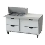 Beverage Air , SPED60HC-12M-4, Refrigerated Counter, Mega Top Sandwich / Salad Unit