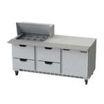 Beverage Air , SPED72HC-12M-4, Refrigerated Counter, Mega Top Sandwich / Salad Unit