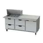 Beverage Air , SPED72HC-12M-4, Refrigerated Counter, Mega Top Sandwich / Salad Unit