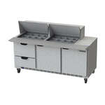 Beverage Air , SPED72HC-24M-2, Refrigerated Counter, Mega Top Sandwich / Salad Unit