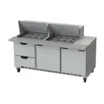 Beverage Air , SPED72HC-24M-2, Refrigerated Counter, Mega Top Sandwich / Salad Unit
