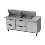 Beverage Air , SPED72HC-24M-4, Refrigerated Counter, Mega Top Sandwich / Salad Unit