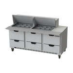 Beverage Air , SPED72HC-24M-6, Refrigerated Counter, Mega Top Sandwich / Salad Unit