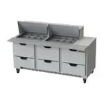 Beverage Air , SPED72HC-24M-6, Refrigerated Counter, Mega Top Sandwich / Salad Unit