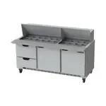 Beverage Air , SPED72HC-30M-2, Refrigerated Counter, Mega Top Sandwich / Salad Unit