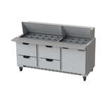 Beverage Air , SPED72HC-30M-4, Refrigerated Counter, Mega Top Sandwich / Salad Unit