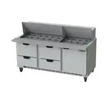 Beverage Air , SPED72HC-30M-4, Refrigerated Counter, Mega Top Sandwich / Salad Unit