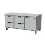 Beverage Air , WTRD72AHC-4-FLT, Refrigerated Counter, Work Top