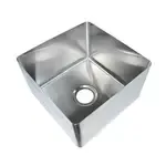 BK Resources , BKFB-2424-12-16, Sink Bowl, Weld-In / Undermount