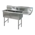 BK Resources BKS-2-18-12-18RS, Sink, (2) Two Compartment