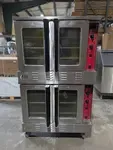 Cooking Performance FGC-100-N Double Stack Standard Depth Full Size Natural Gas Convection Oven