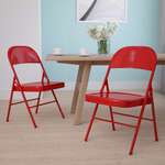 Flash Furniture , 2-BD-F002-RED-GG, Folding Chairs