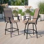 Flash Furniture , 2-ET-SWVLPTO-30-GG, Patio Chairs