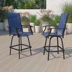 Flash Furniture , 2-ET-SWVLPTO-30-NV-GG, Patio Chairs