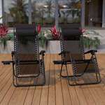 Flash Furniture , 2-GM-103122SS-BK-GG, Patio Chairs