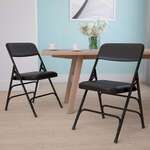 Flash Furniture , 2-HA-MC309AV-BK-GG, Folding Chairs