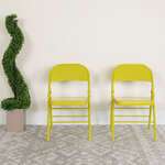 Flash Furniture , 2-HF3-CITRON-GG, Folding Chairs