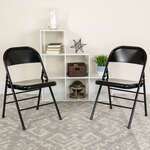 Flash Furniture , 2-HF3-MC-309AS-BK-GG, Folding Chairs