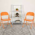 Flash Furniture , 2-HF3-ORANGE-GG, Folding Chairs
