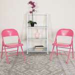 Flash Furniture , 2-HF3-PINK-GG, Folding Chairs