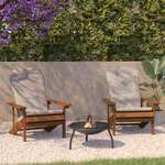 Flash Furniture , 2-JJ-C14501-CSNCR-TEAK-GG, Patio Chairs