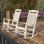 Flash Furniture , 2-JJ-C14703-WH-GG, Patio Chairs