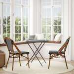 Flash Furniture , 2-SDA-AD642001-BKWH-NAT-GG, Indoor Outdoor Chairs