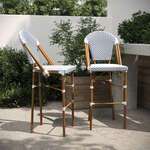 Flash Furniture , 2-SDA-AD642001-F-BS-WHNVY-NAT-GG, Indoor Outdoor Barstools