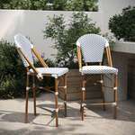 Flash Furniture , 2-SDA-AD642001-F-CS-WHNVY-NAT-GG, Indoor Outdoor Barstools