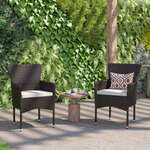 Flash Furniture , 2-TW-3WBE074-BR-GG, Patio Chairs