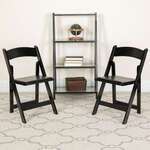 Flash Furniture , 2-XF-2902-BK-WOOD-GG, Folding Chairs