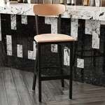 Flash Furniture , 2-XU-DG6V6B-NAT-GG, Restaurant Barstools