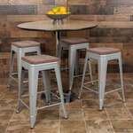 Flash Furniture , 4-ET-31320W-24-SV-R-GG, Restaurant Barstools