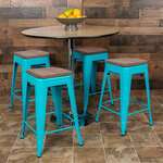 Flash Furniture , 4-ET-31320W-24-TL-R-GG, Restaurant Barstools