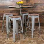 Flash Furniture , 4-ET-31320W-30-SV-R-GG, Restaurant Barstools